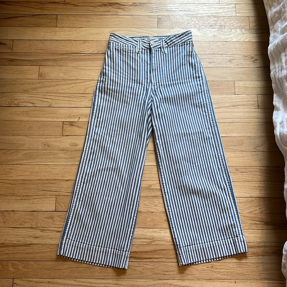 Emmett cropped pants striped